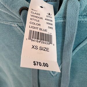 PACSUN cropped hoodie NWT OVERSIZED xs long sleeves